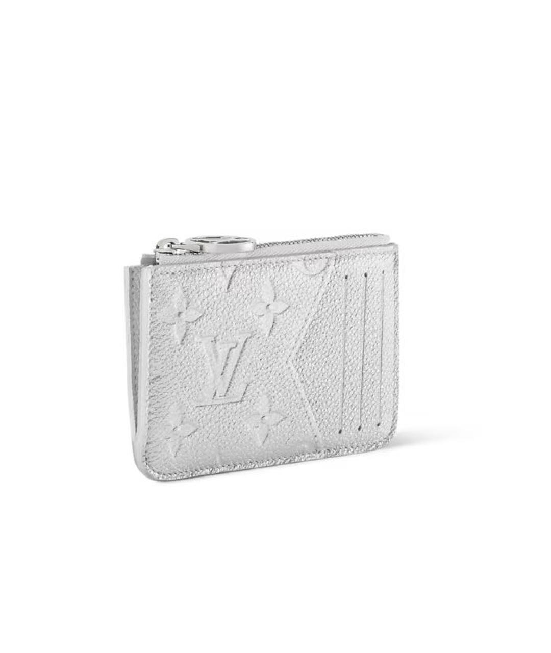 LOUIS VUITTON Серебрянный кожаный кардхолдер, фото 2
