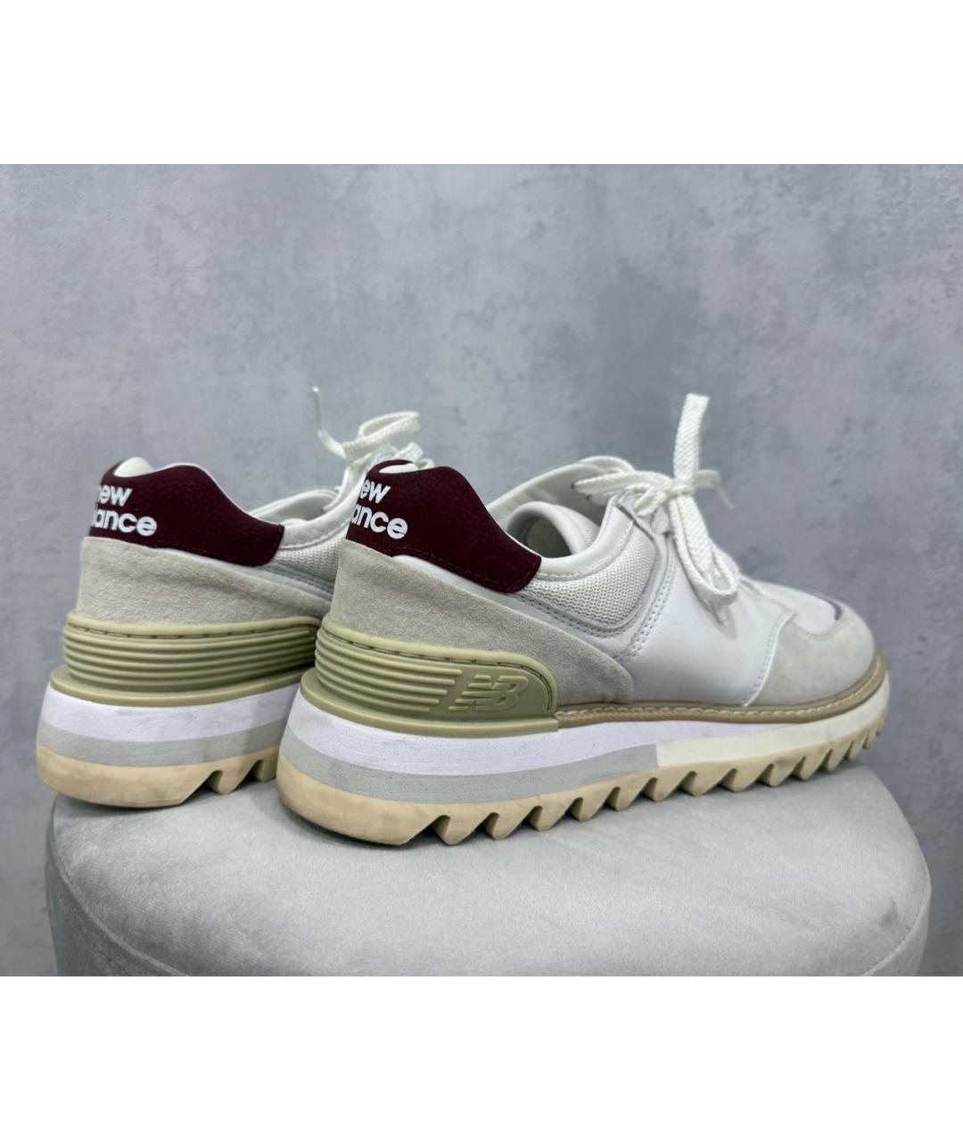 NEW BALANCE Белые текстильные низкие кроссовки / кеды, фото 4