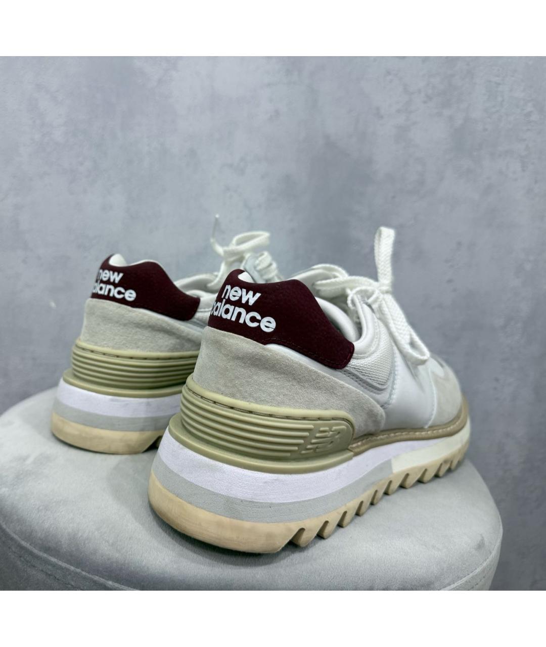 NEW BALANCE Белые текстильные низкие кроссовки / кеды, фото 2