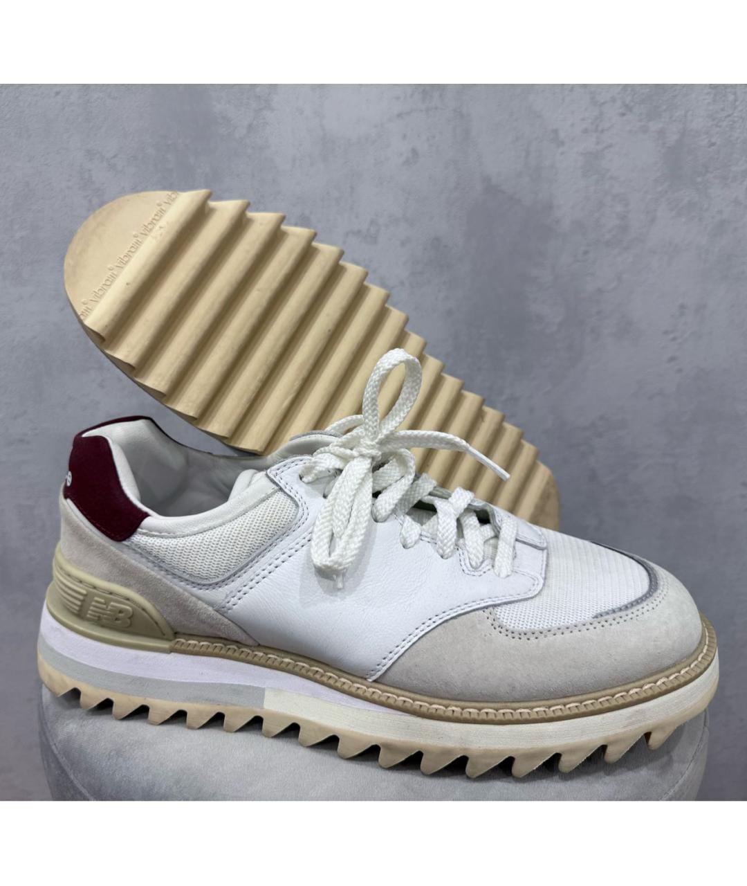 NEW BALANCE Белые текстильные низкие кроссовки / кеды, фото 6