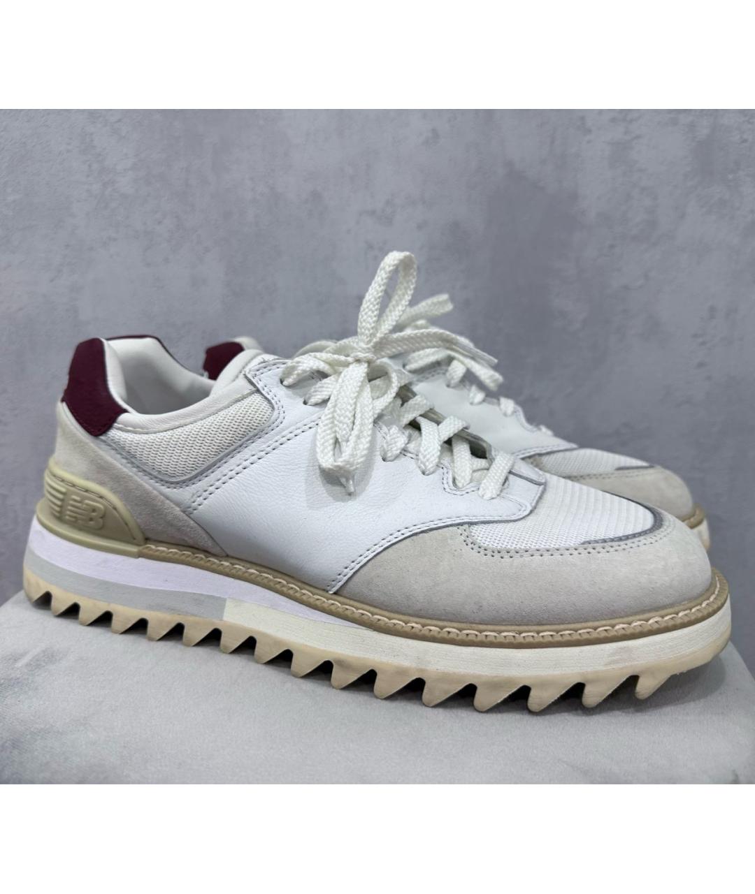 NEW BALANCE Белые текстильные низкие кроссовки / кеды, фото 3
