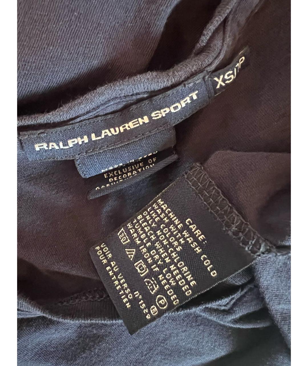 RALPH LAUREN Темно-синий хлопковый джемпер / свитер, фото 3