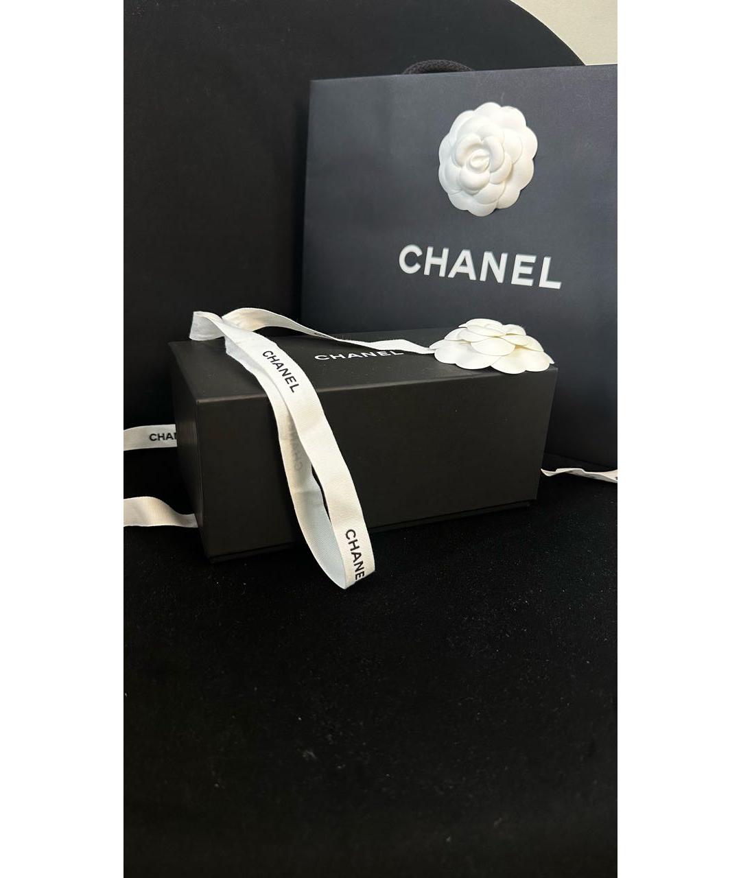 CHANEL Черные пластиковые солнцезащитные очки, фото 4