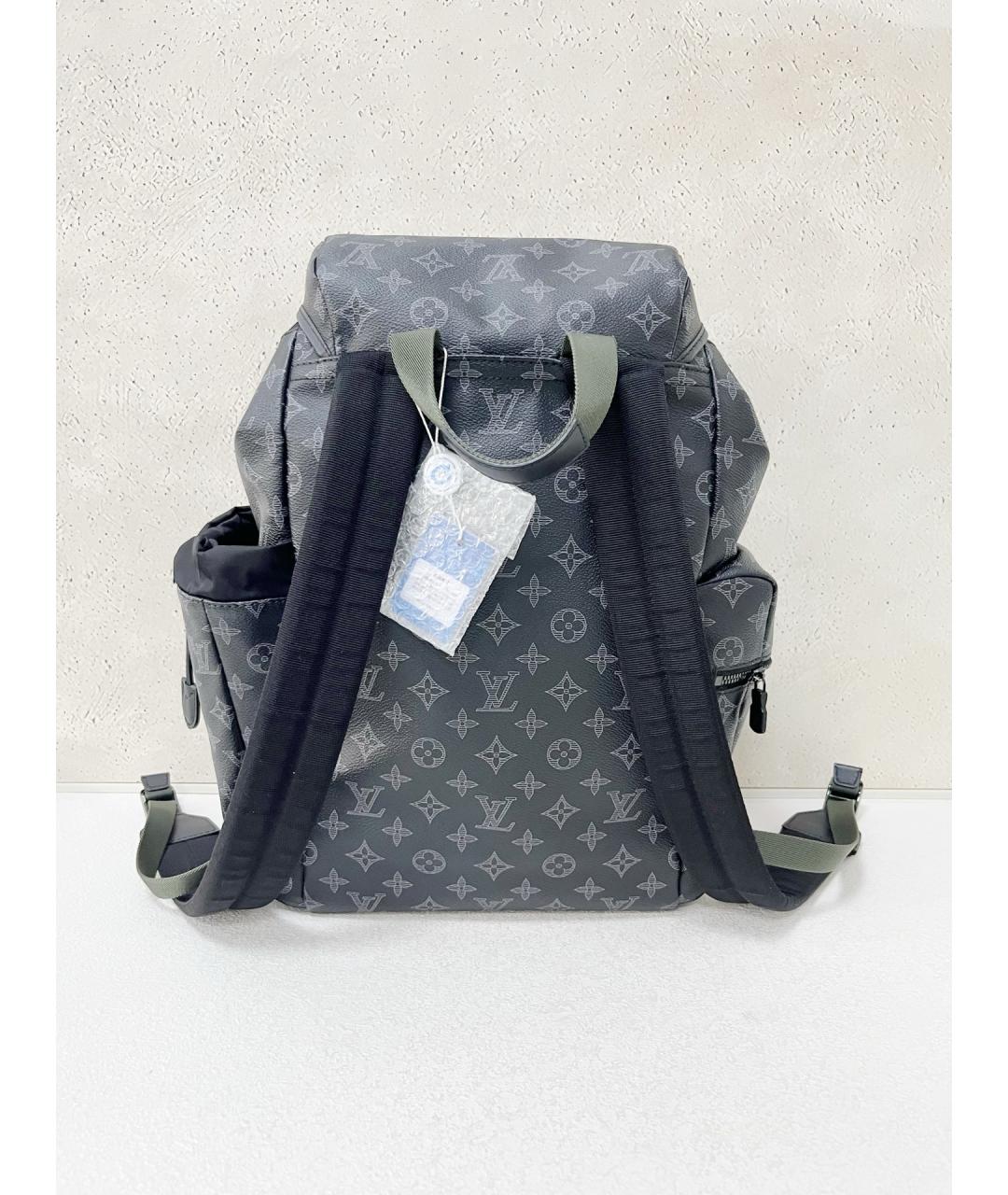 LOUIS VUITTON Черный рюкзак из искусственной кожи, фото 2