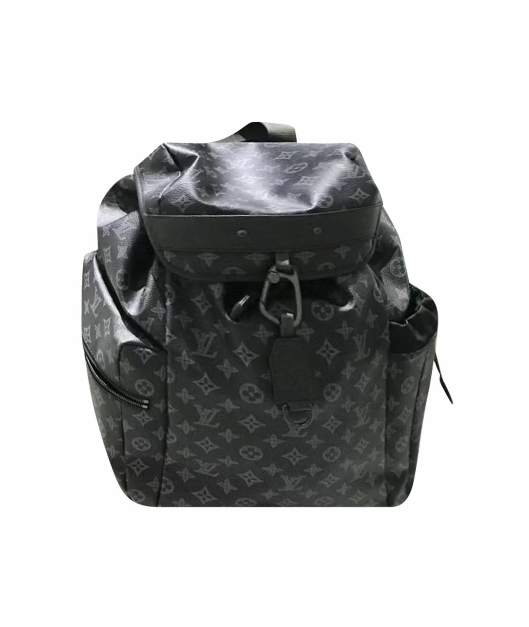 LOUIS VUITTON Черный рюкзак из искусственной кожи, фото 1