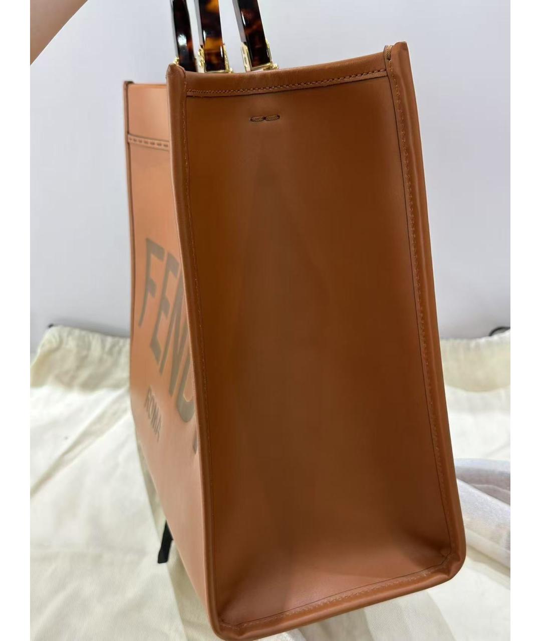 FENDI Коричневая сумка тоут, фото 3