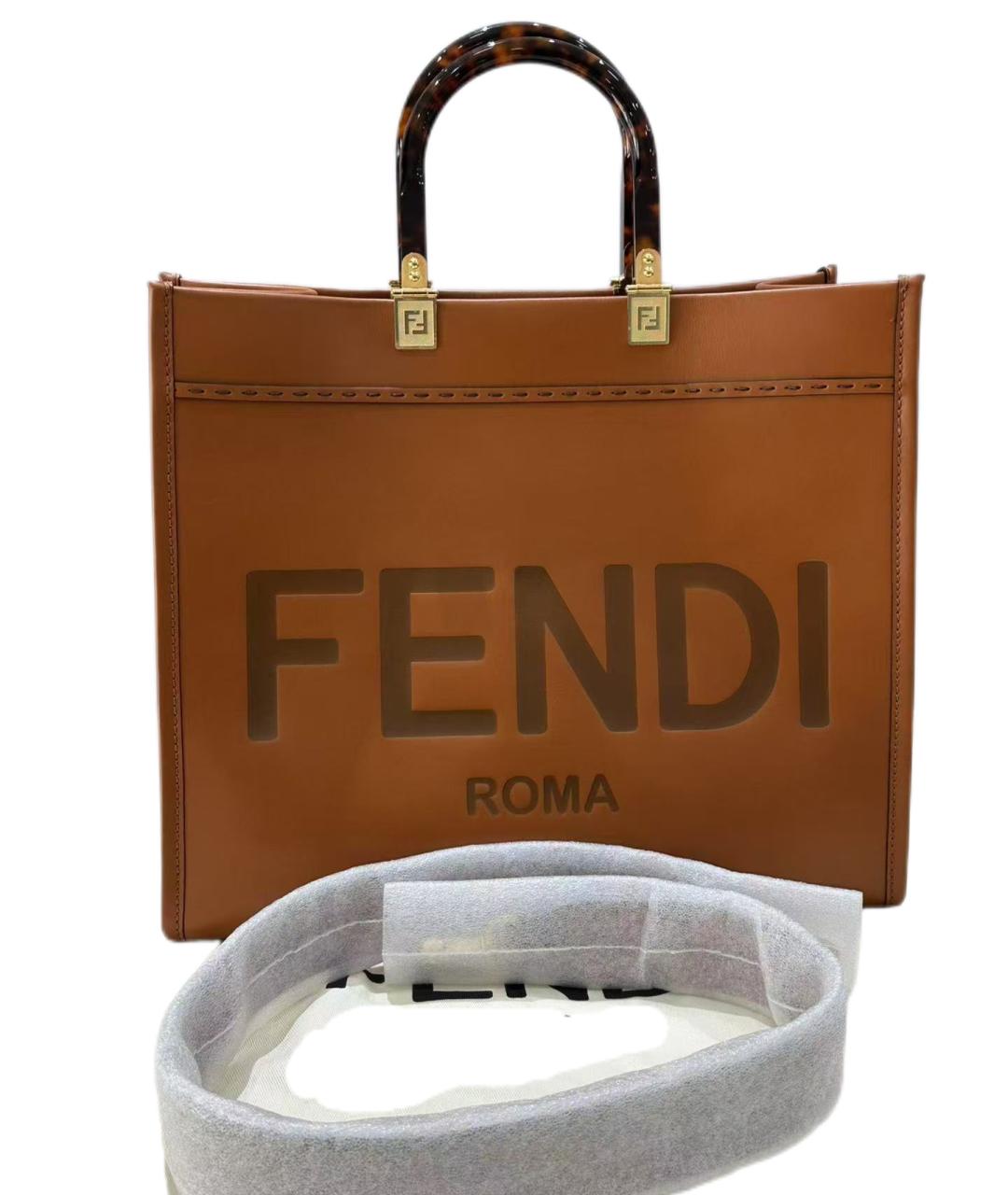FENDI Коричневая сумка тоут, фото 8