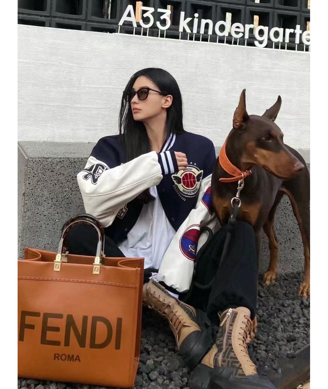 FENDI Коричневая сумка тоут, фото 6
