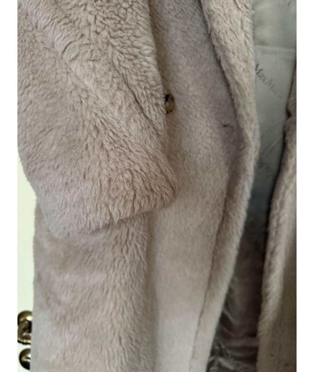 MAX MARA Бежевая шерстяная шуба, фото 6
