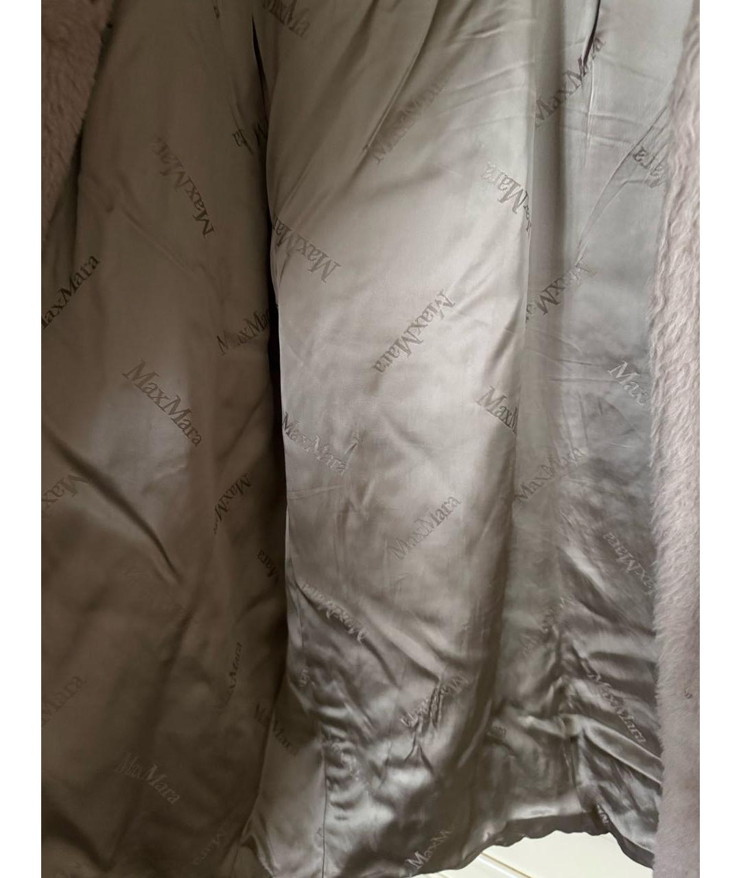 MAX MARA Бежевая шерстяная шуба, фото 7