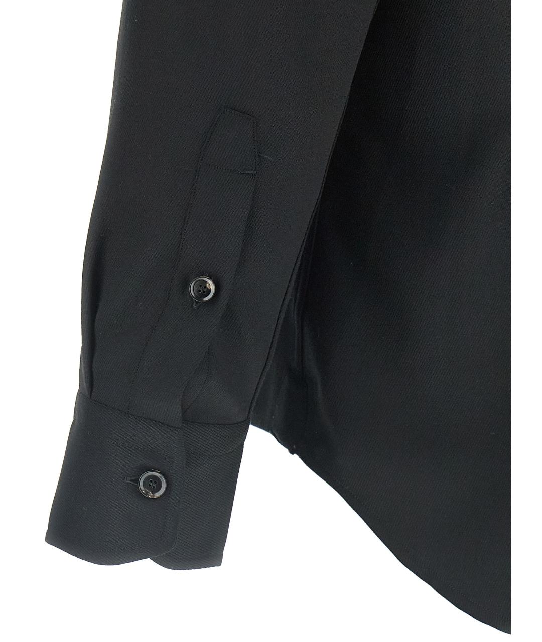 BRIONI Черная шерстяная кэжуал рубашка, фото 3