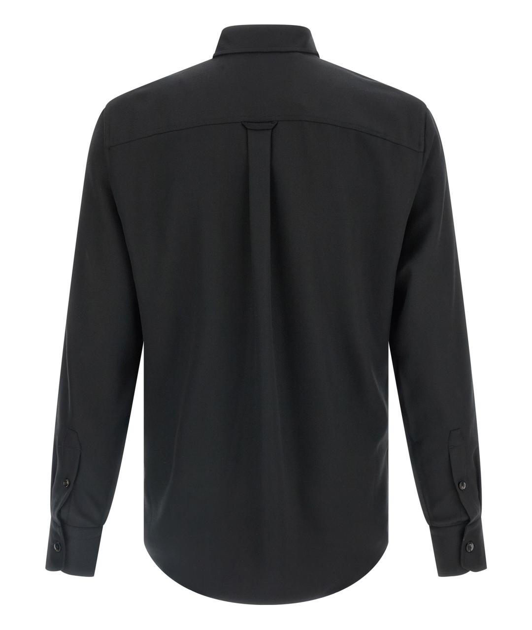 BRIONI Черная шерстяная кэжуал рубашка, фото 2