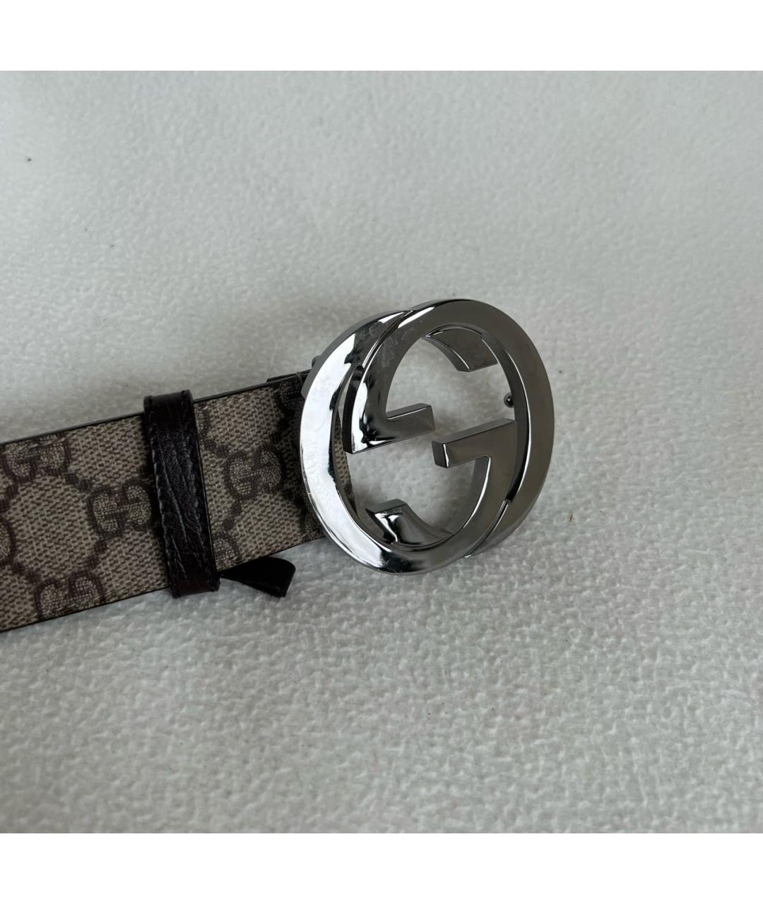 GUCCI Коричневый кожаный ремень, фото 2