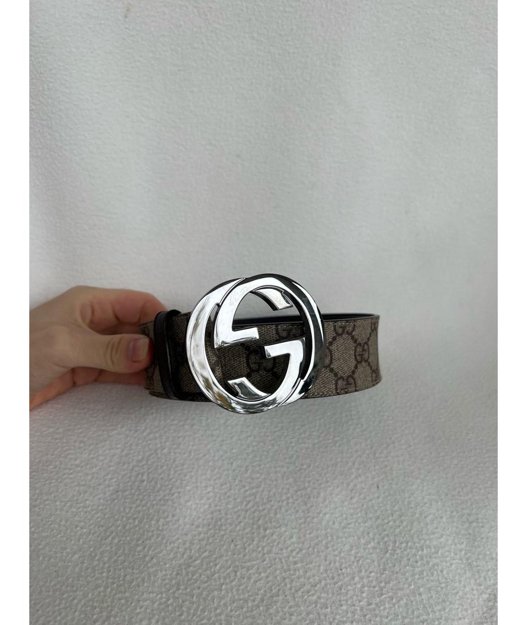 GUCCI Коричневый кожаный ремень, фото 5