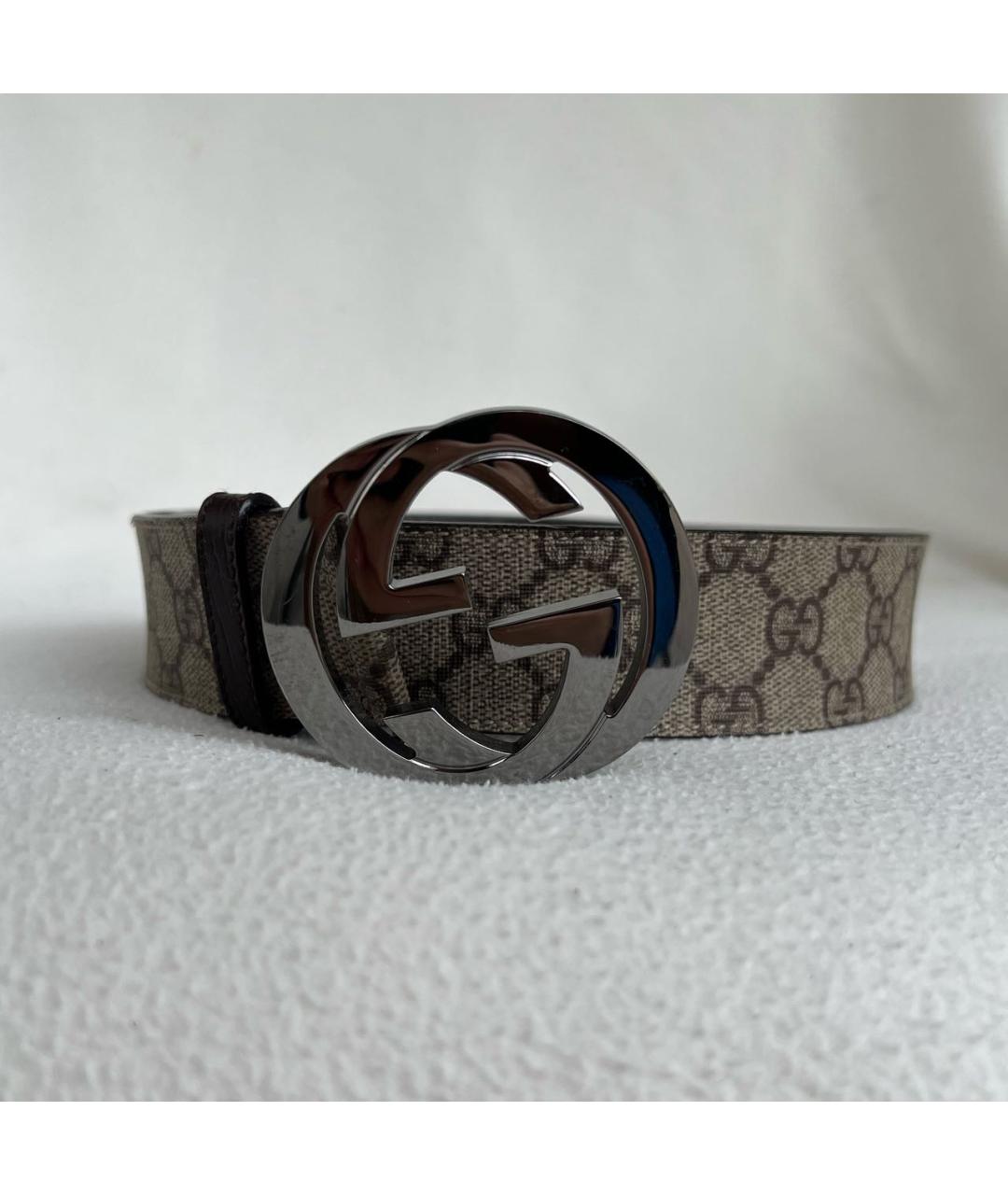 GUCCI Коричневый кожаный ремень, фото 7