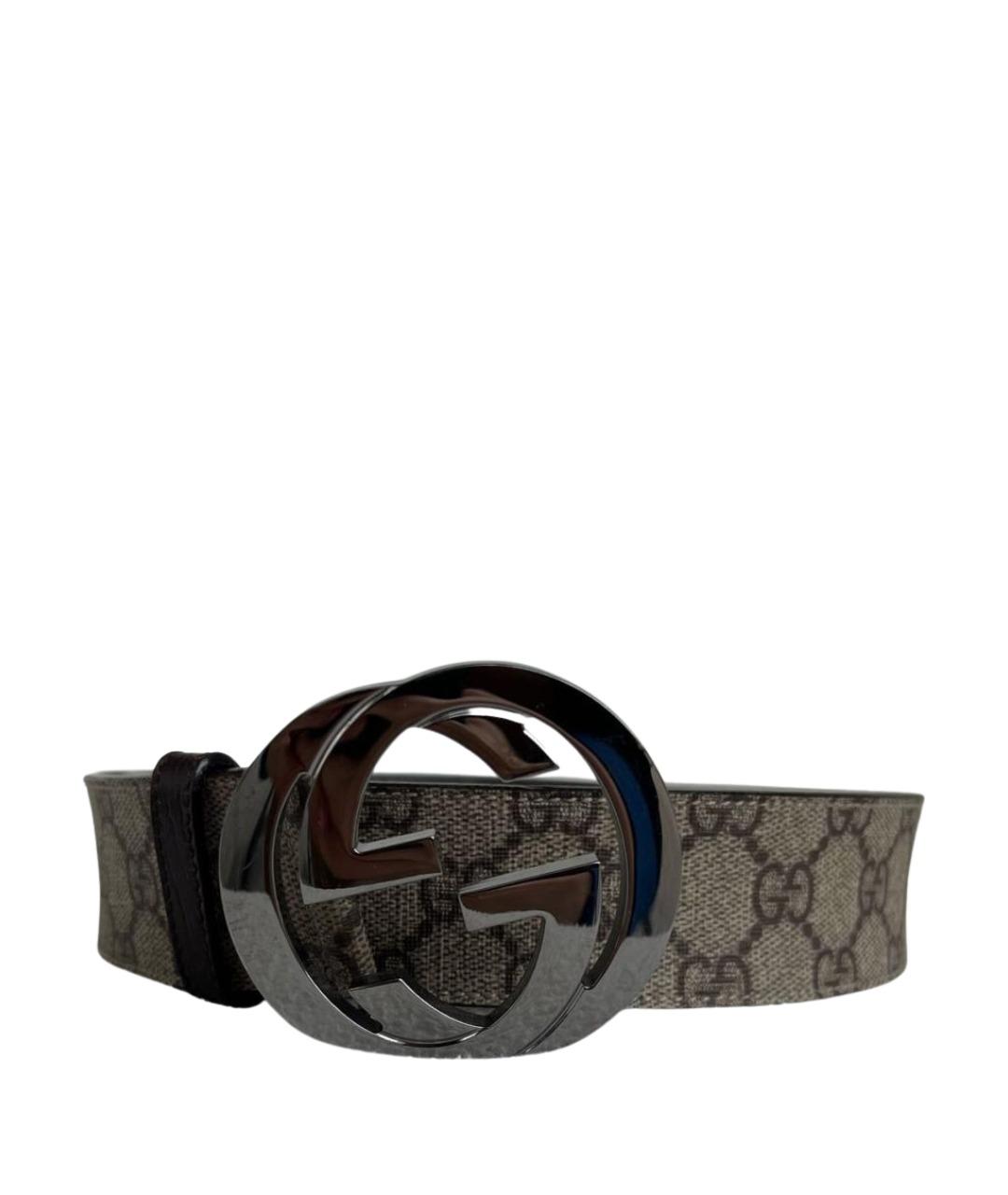 GUCCI Коричневый кожаный ремень, фото 1