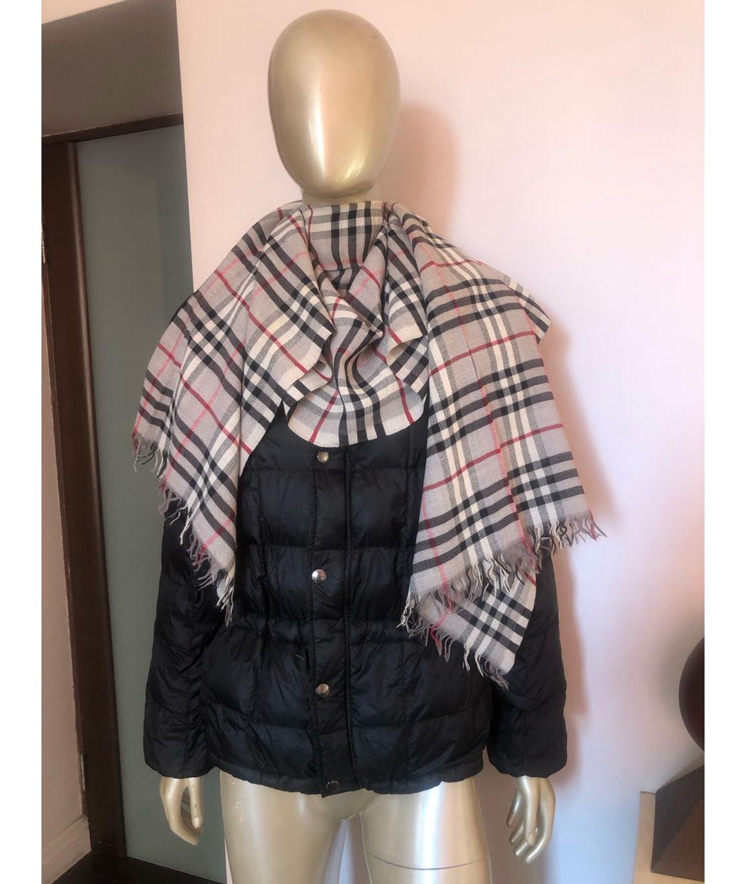 BURBERRY Серый шарф, фото 5