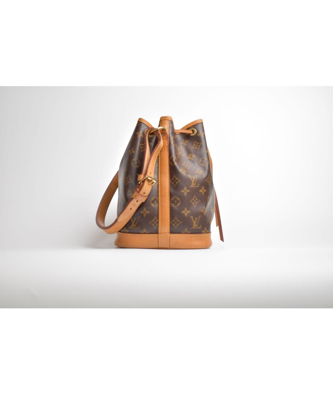 LOUIS VUITTON Коричневая кожаная сумка через плечо, фото 2