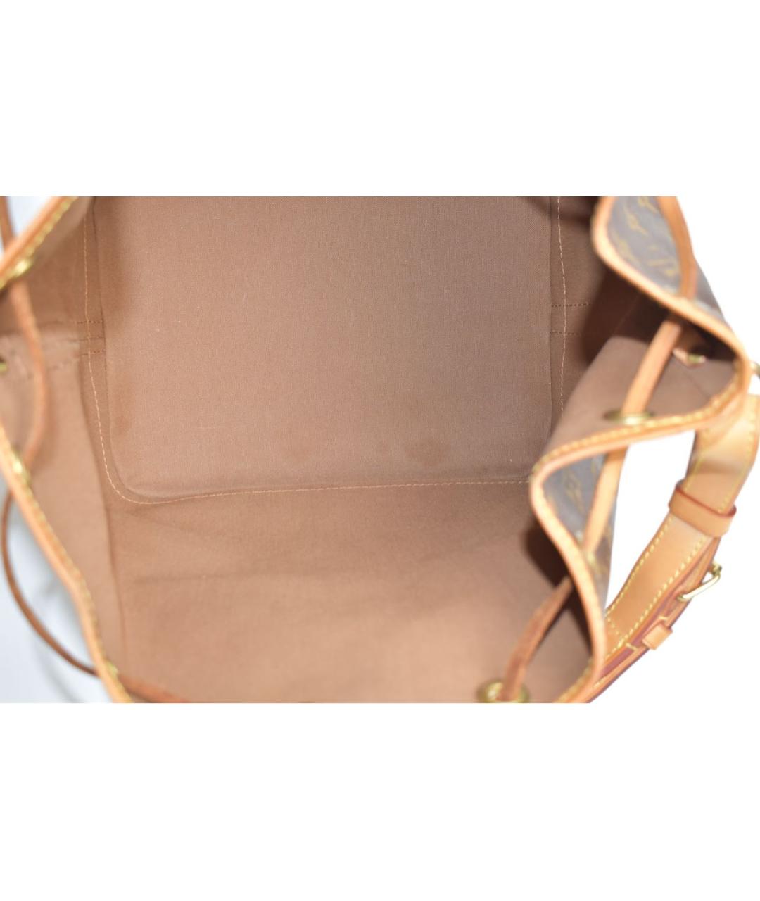 LOUIS VUITTON Коричневая кожаная сумка через плечо, фото 4