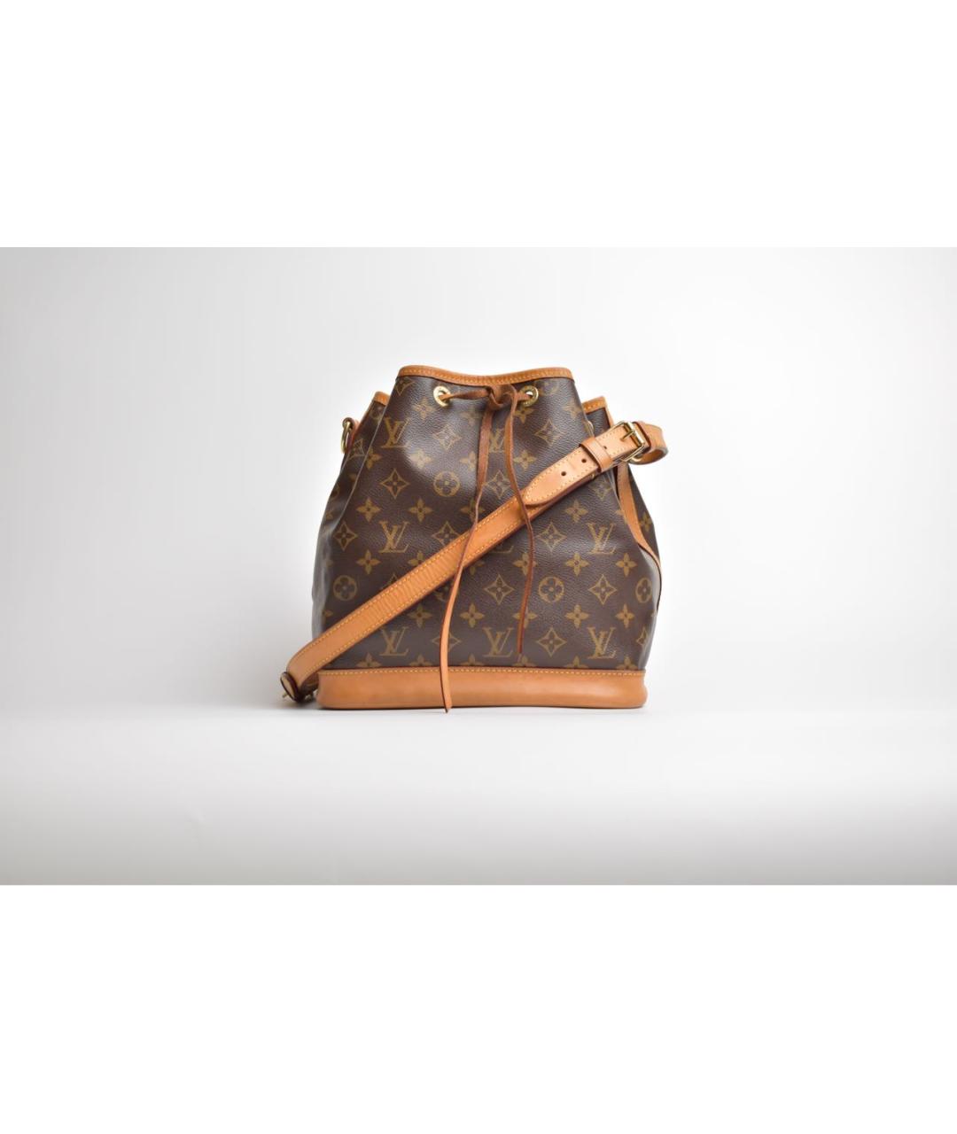 LOUIS VUITTON Коричневая кожаная сумка через плечо, фото 9