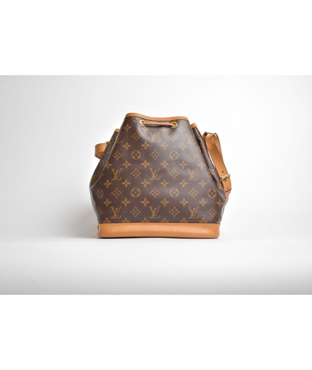 LOUIS VUITTON Коричневая кожаная сумка через плечо, фото 3