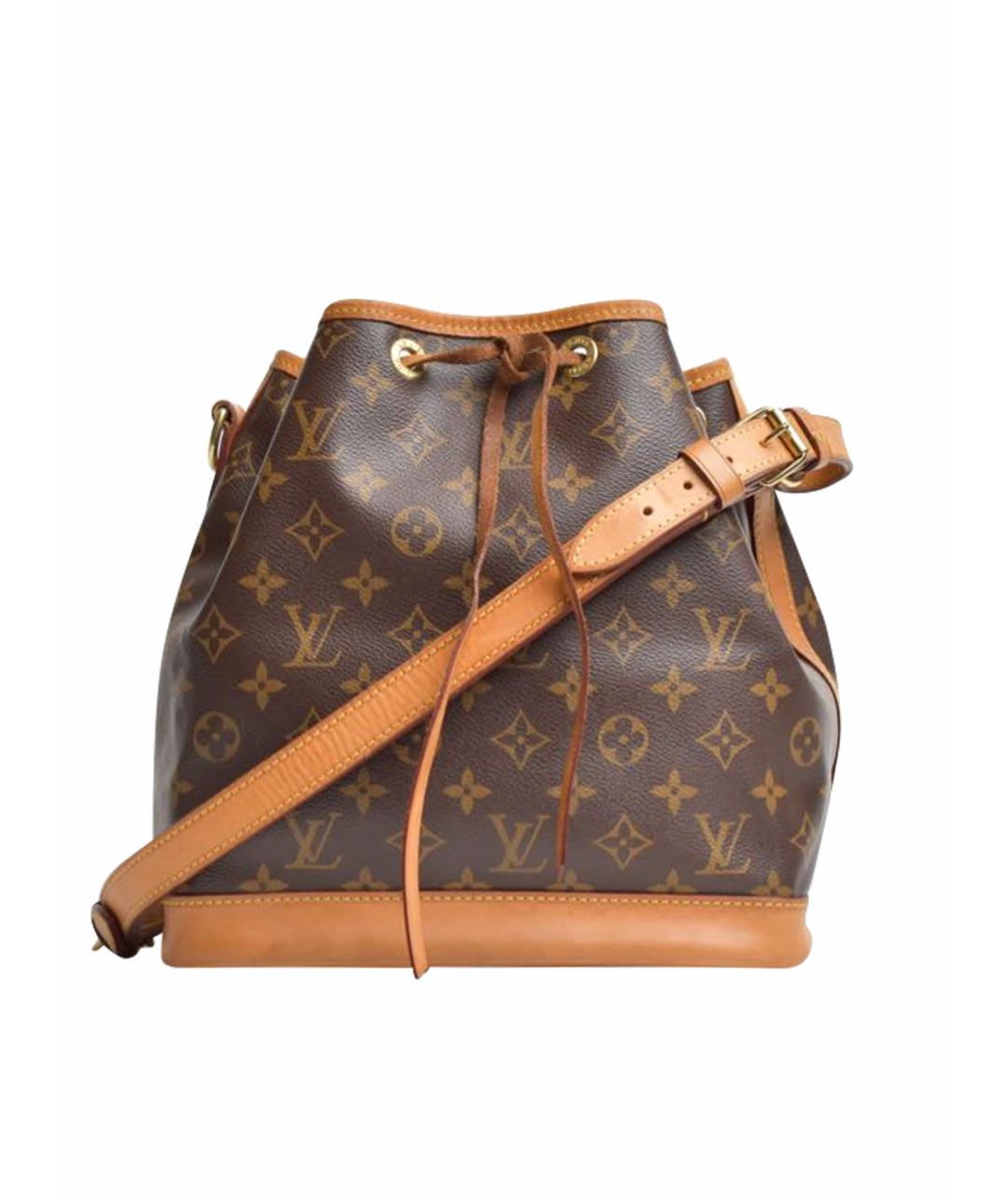 LOUIS VUITTON Коричневая кожаная сумка через плечо, фото 1