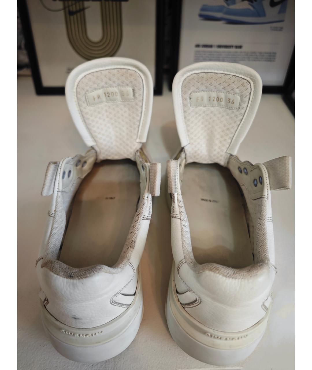 GIVENCHY Белые кожаные кроссовки, фото 6
