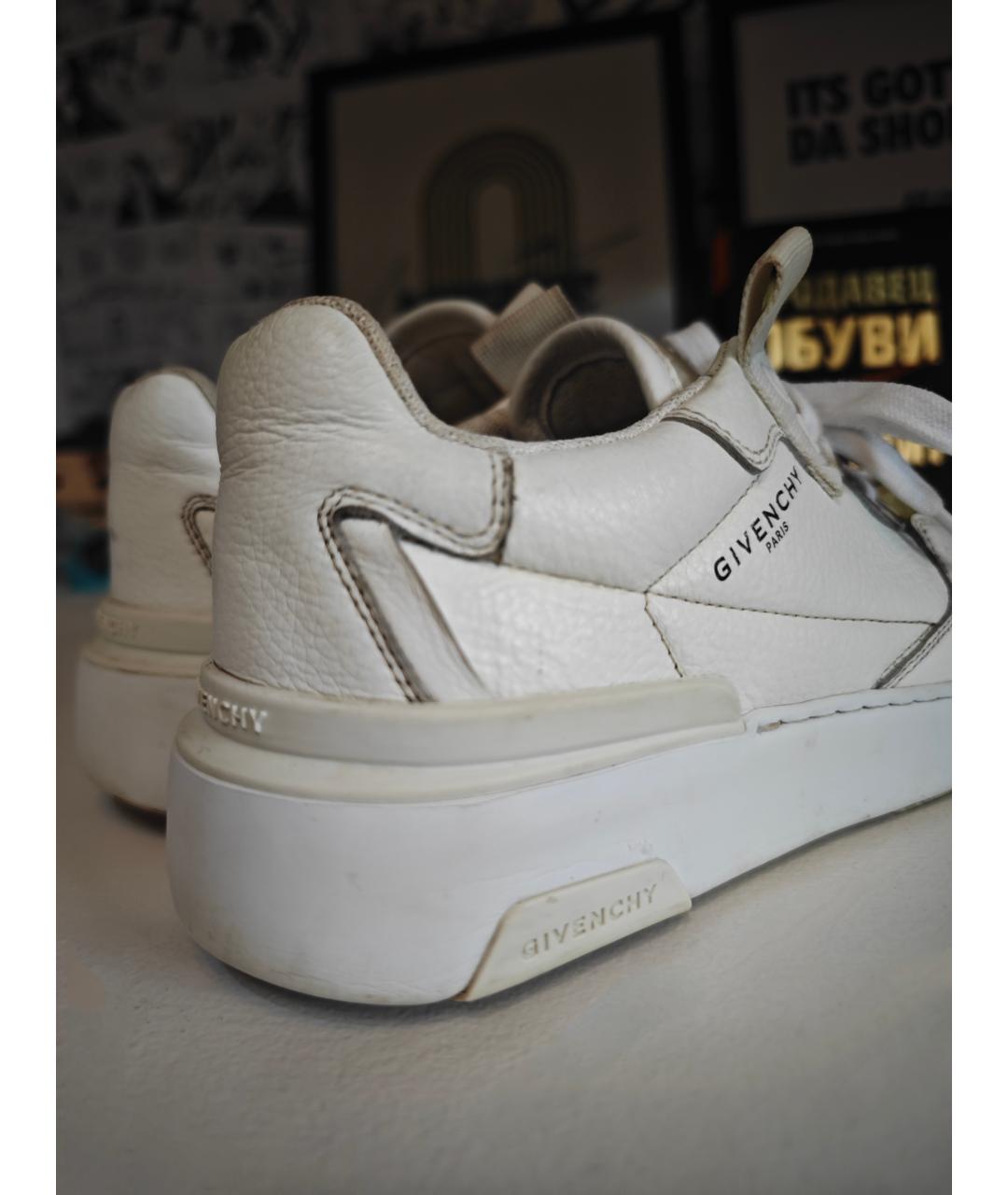 GIVENCHY Белые кожаные кроссовки, фото 3
