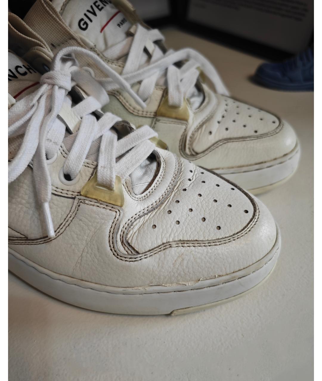 GIVENCHY Белые кожаные кроссовки, фото 4