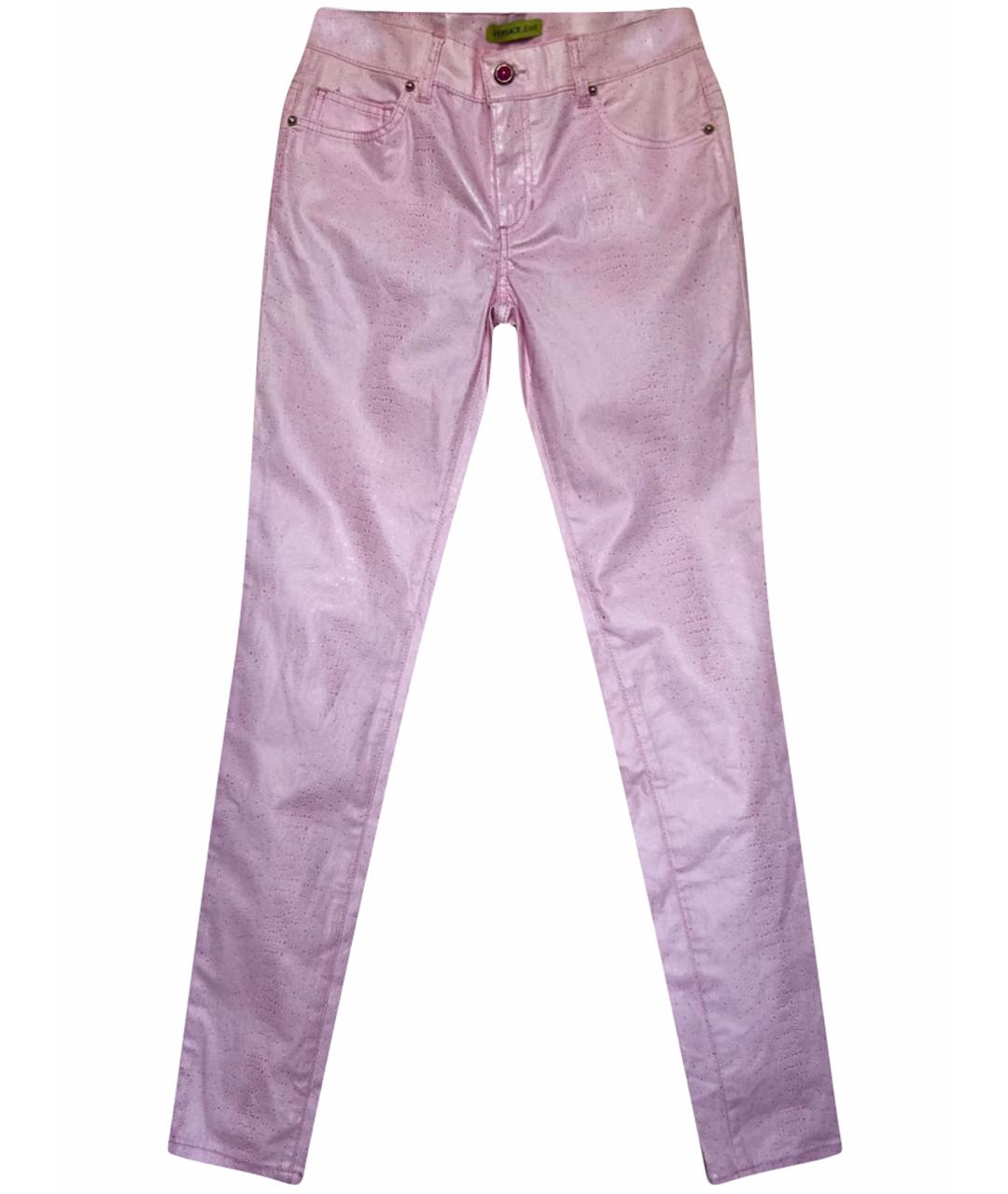 VERSACE JEANS COUTURE Розовые джинсы слим, фото 1