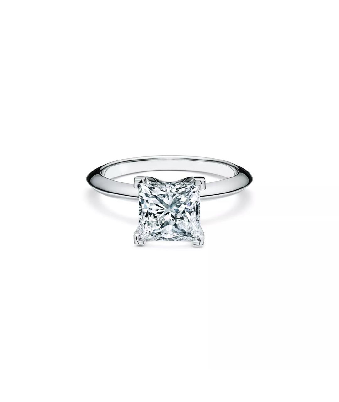 TIFFANY&CO Белое платиновое кольцо, фото 1