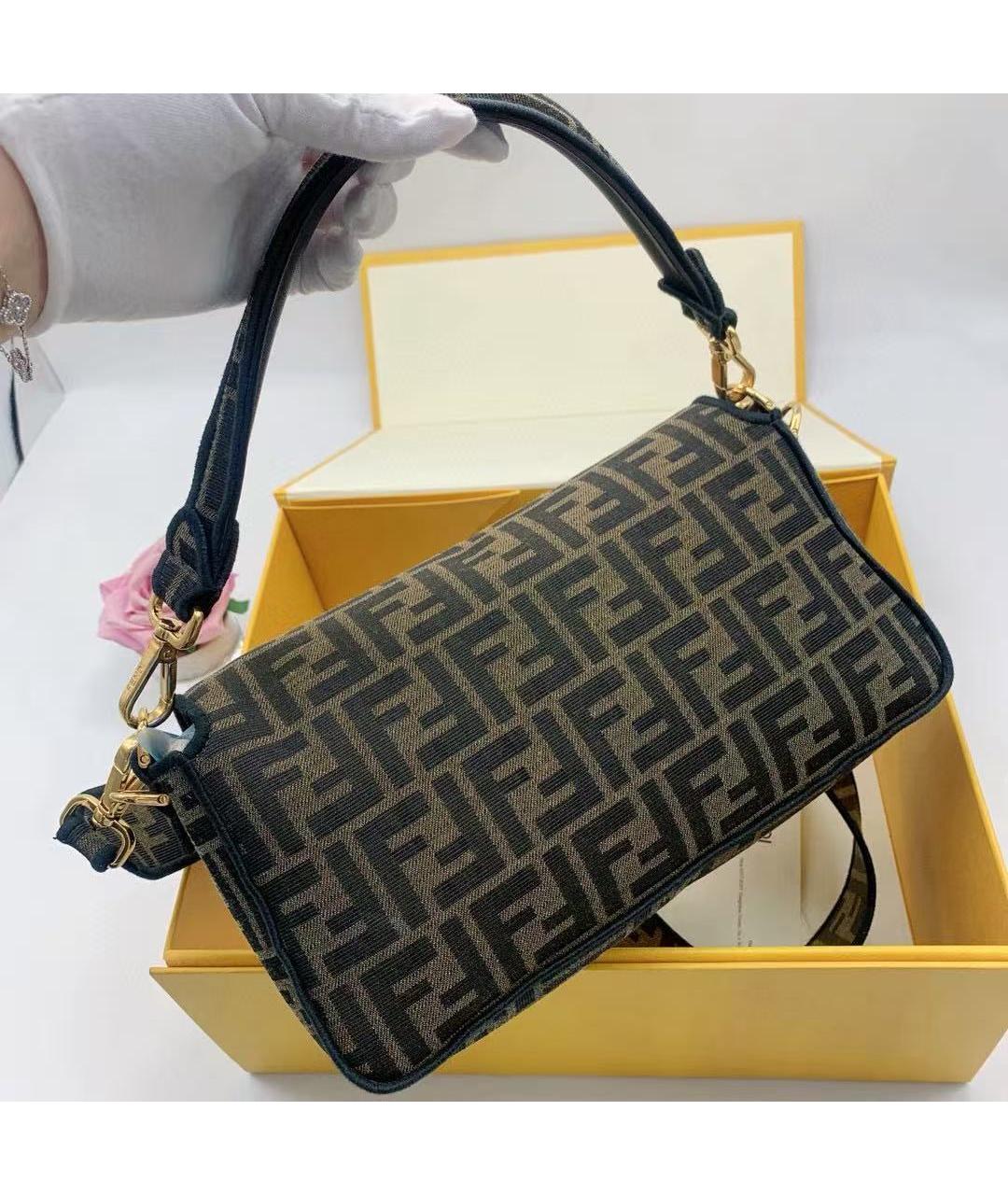FENDI Тканевая сумка через плечо, фото 3