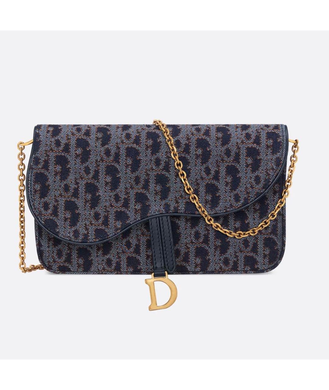 CHRISTIAN DIOR Синяя сумка через плечо, фото 2