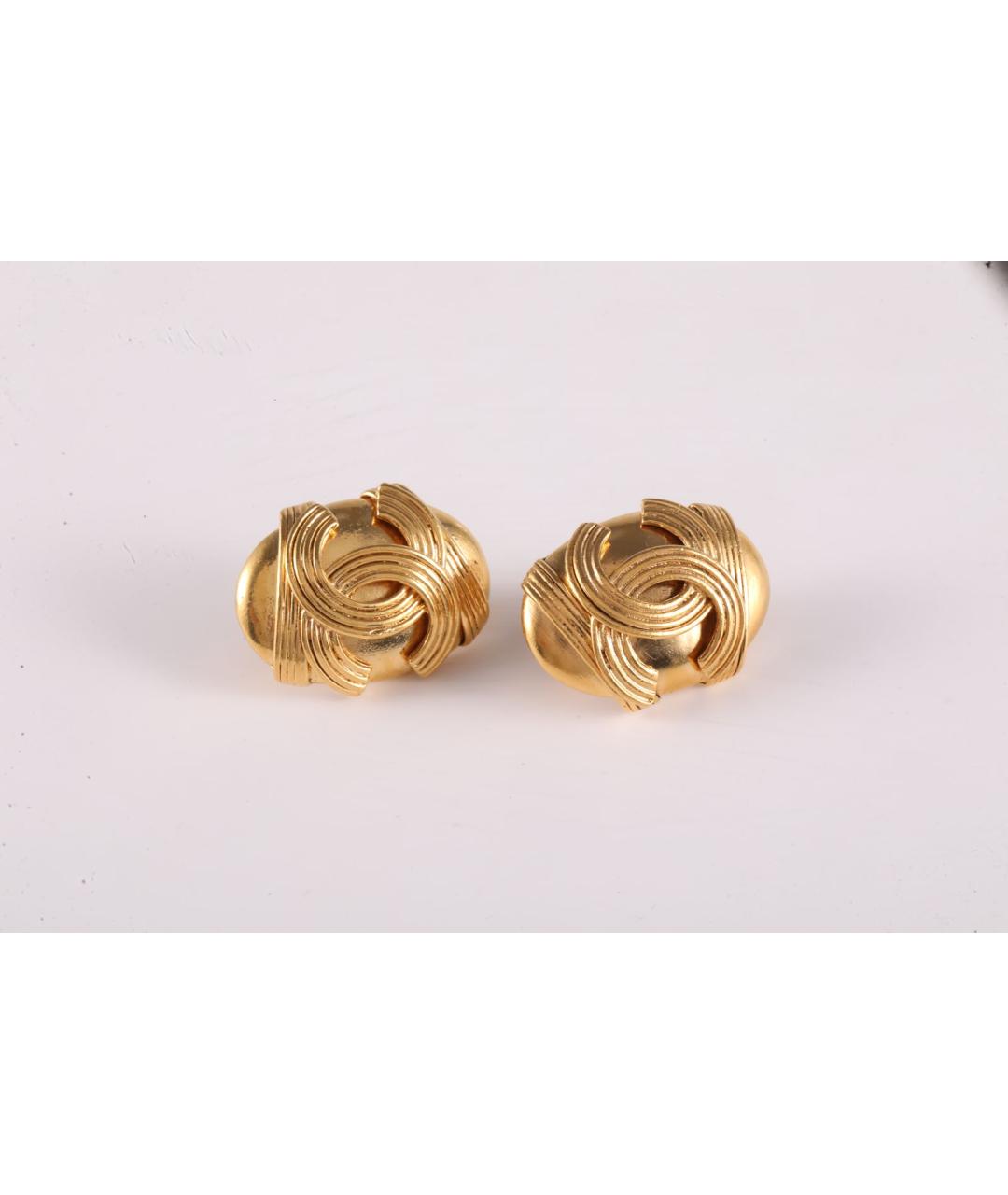 CHANEL Желтые серьги, фото 2