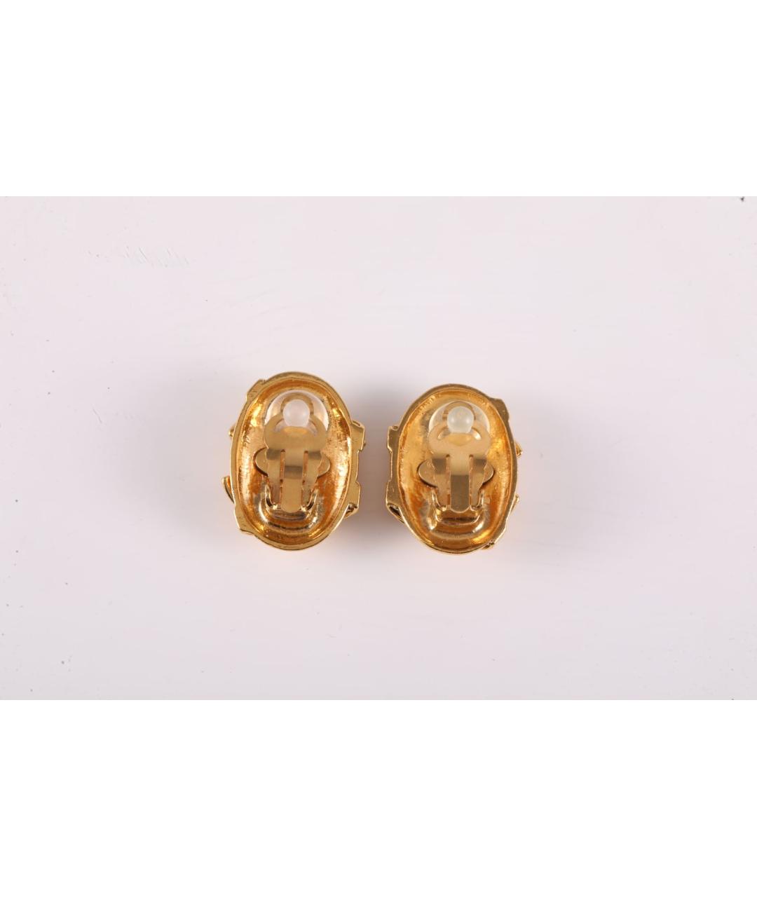 CHANEL Желтые серьги, фото 5