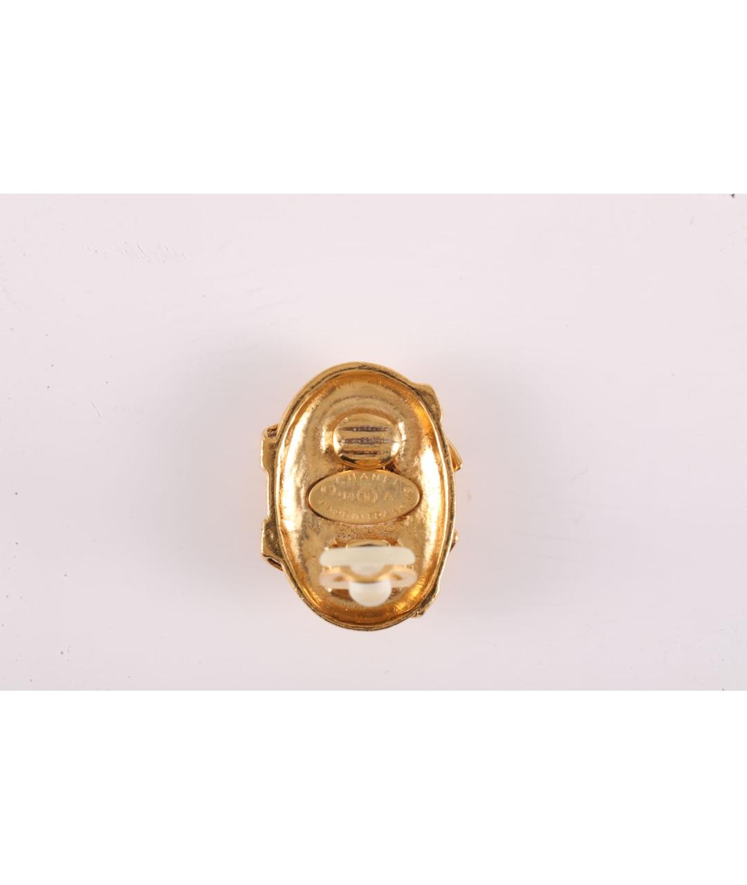 CHANEL Желтые серьги, фото 7