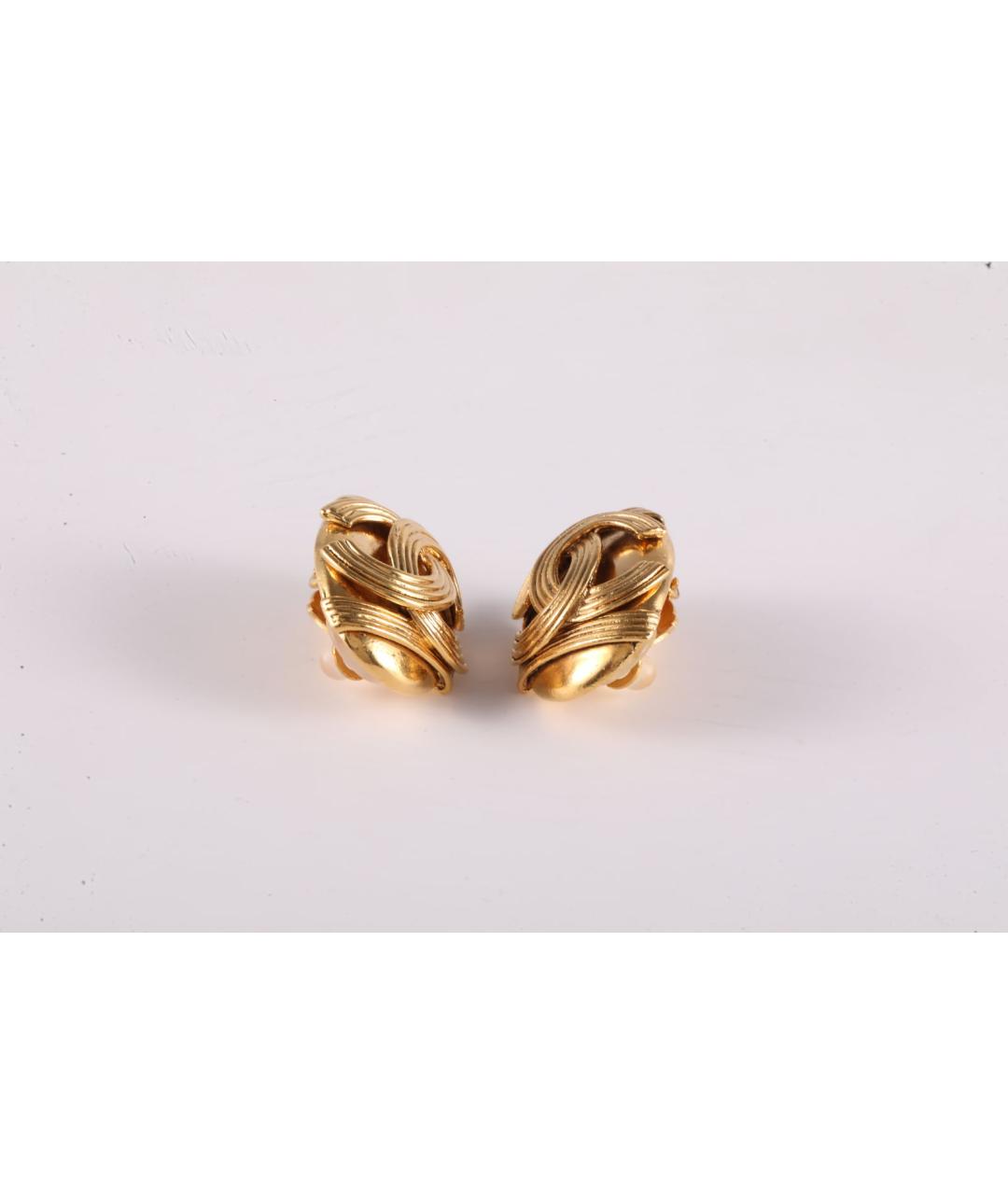 CHANEL Желтые серьги, фото 4