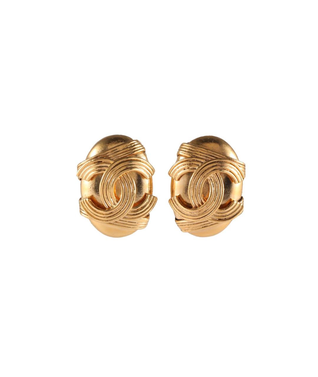 CHANEL Желтые серьги, фото 1