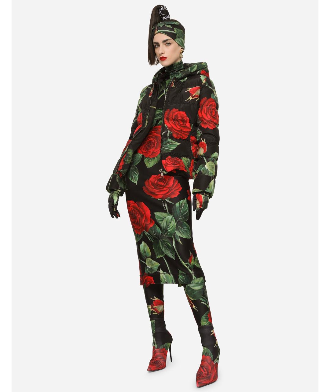 DOLCE&GABBANA Черный пуховик, фото 3
