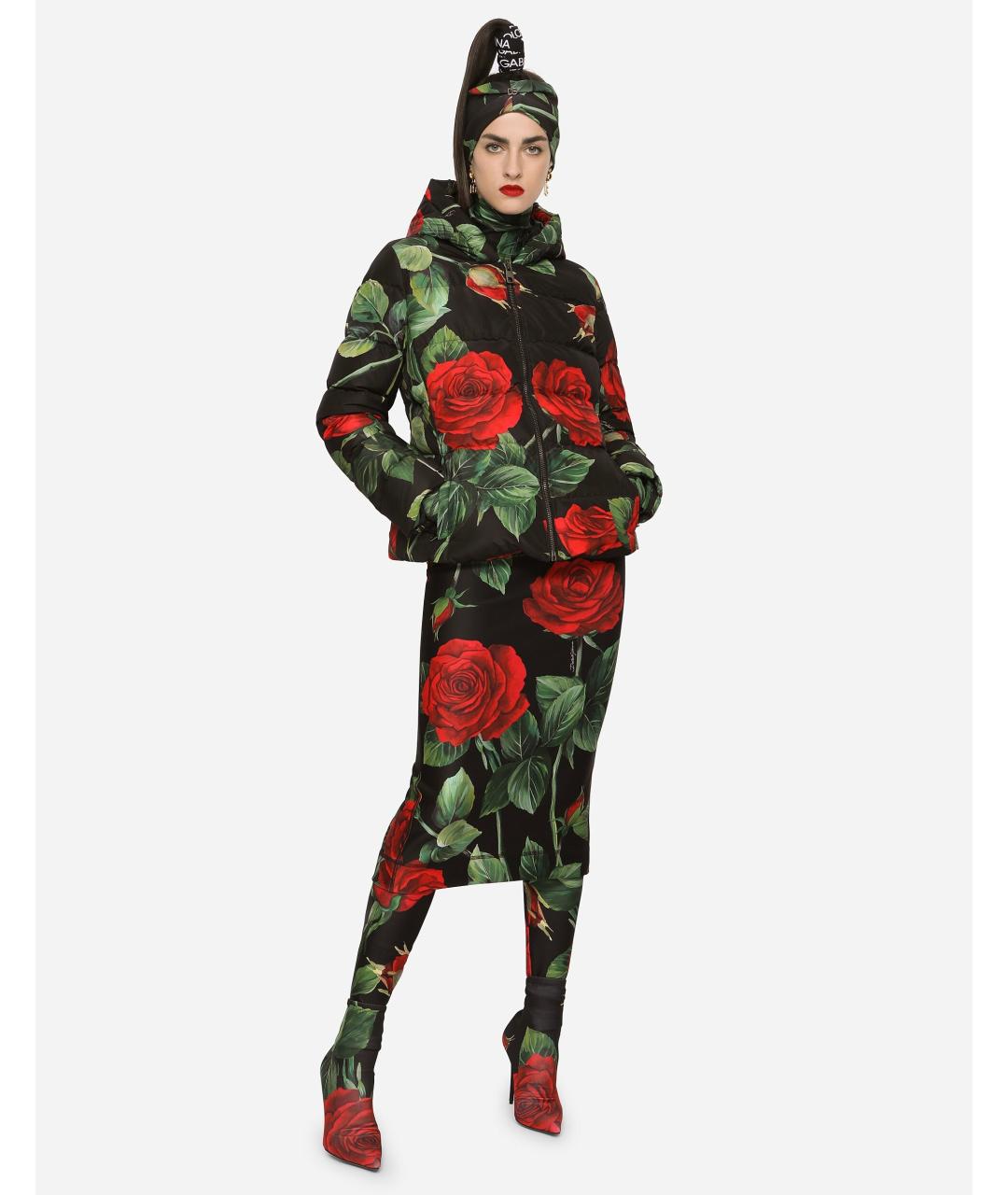 DOLCE&GABBANA Черный пуховик, фото 2