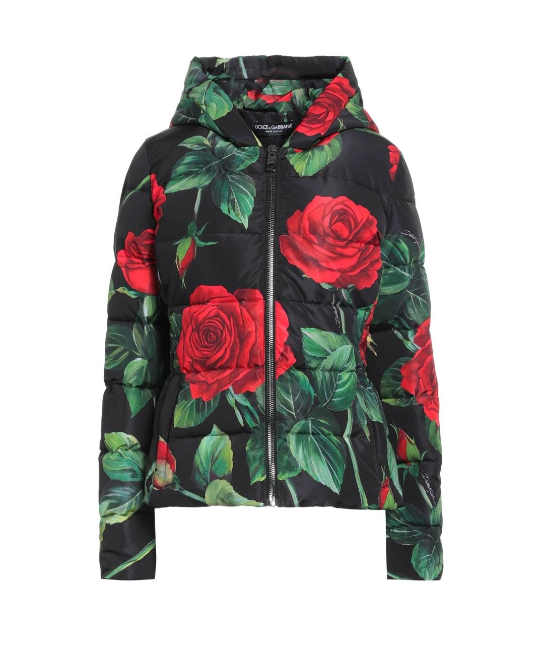 DOLCE&GABBANA Черный пуховик, фото 1