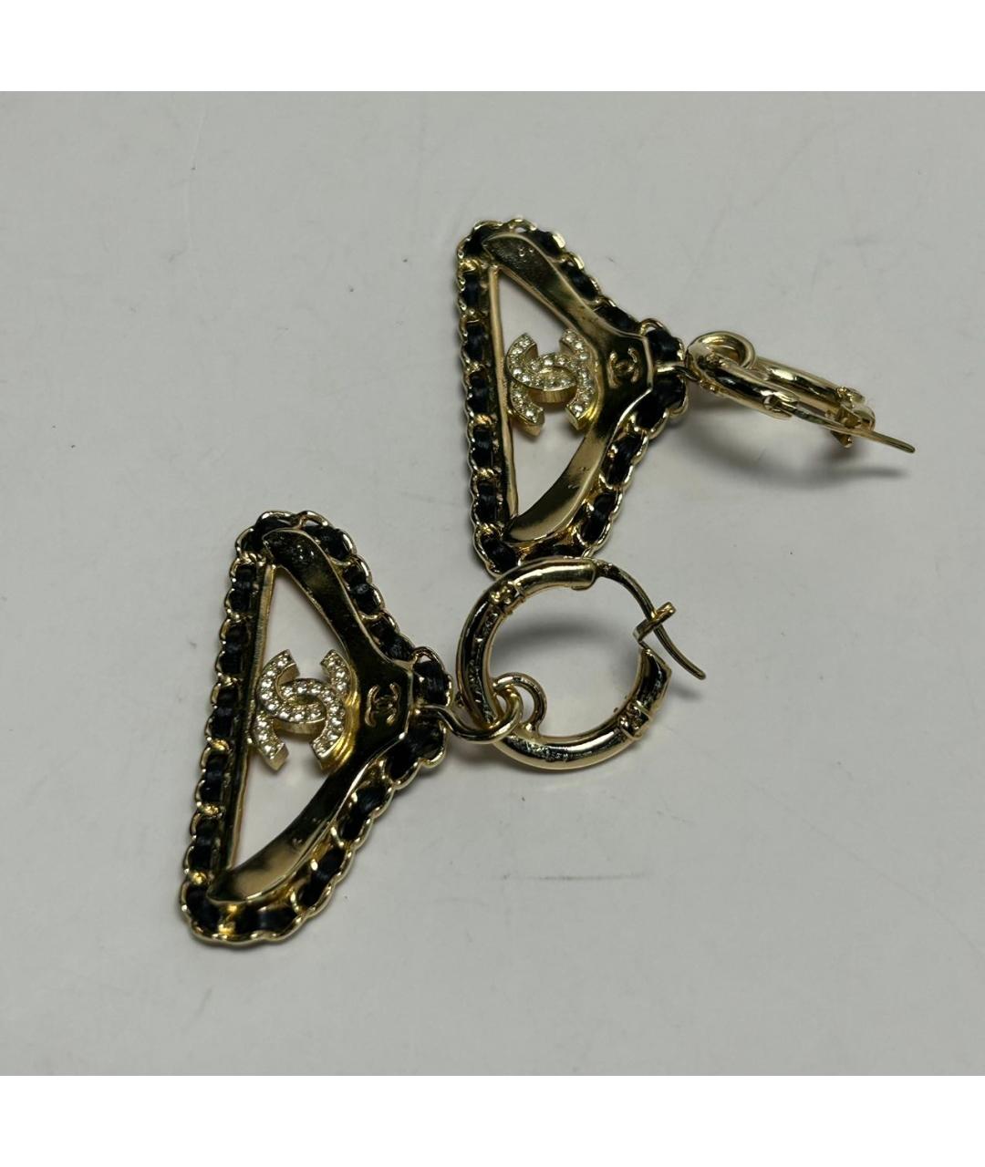 CHANEL Золотые серьги, фото 9
