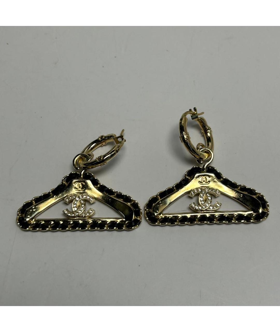 CHANEL Золотые серьги, фото 8