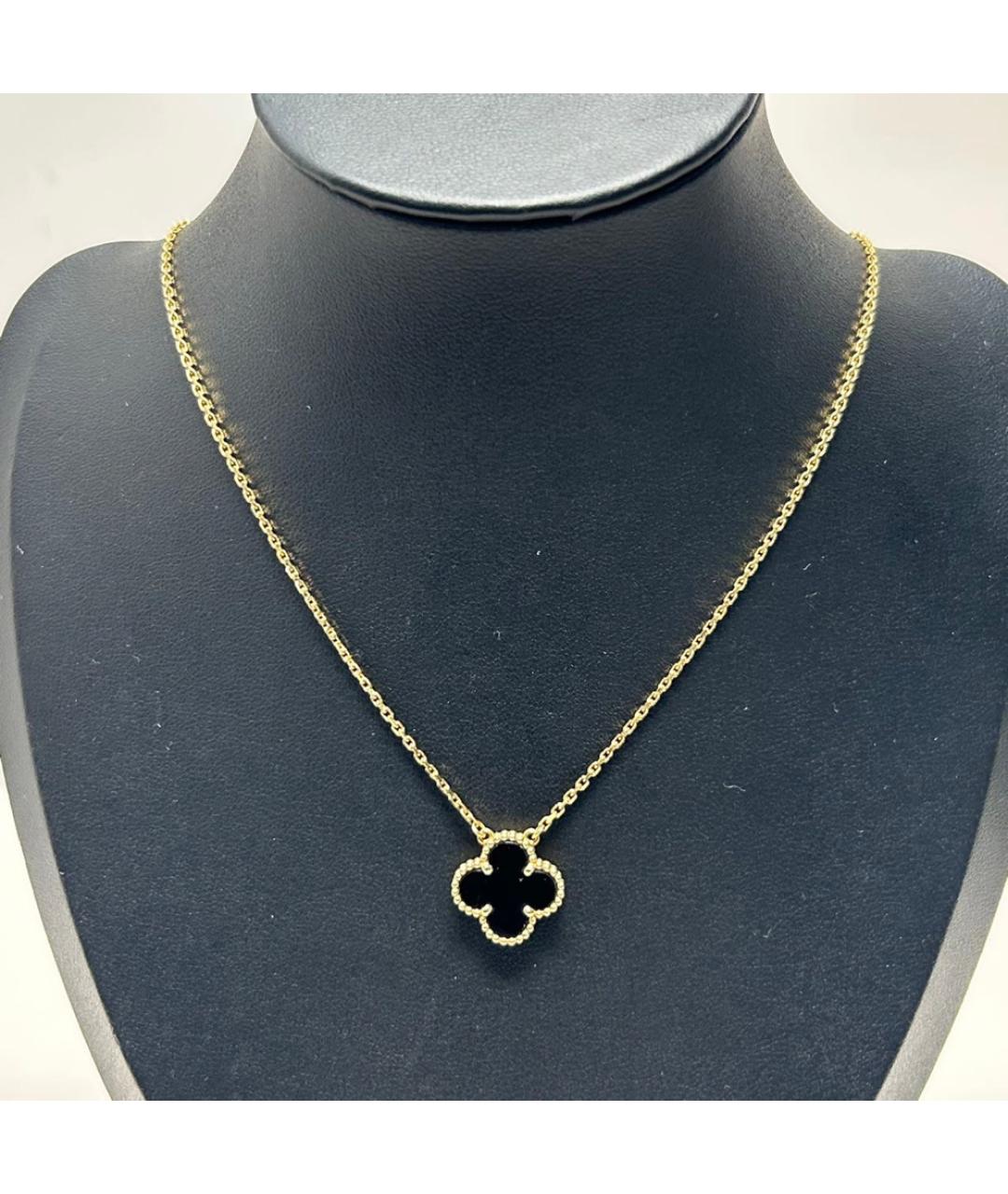 VAN CLEEF & ARPELS Черная цепочка из желтого золота, фото 8