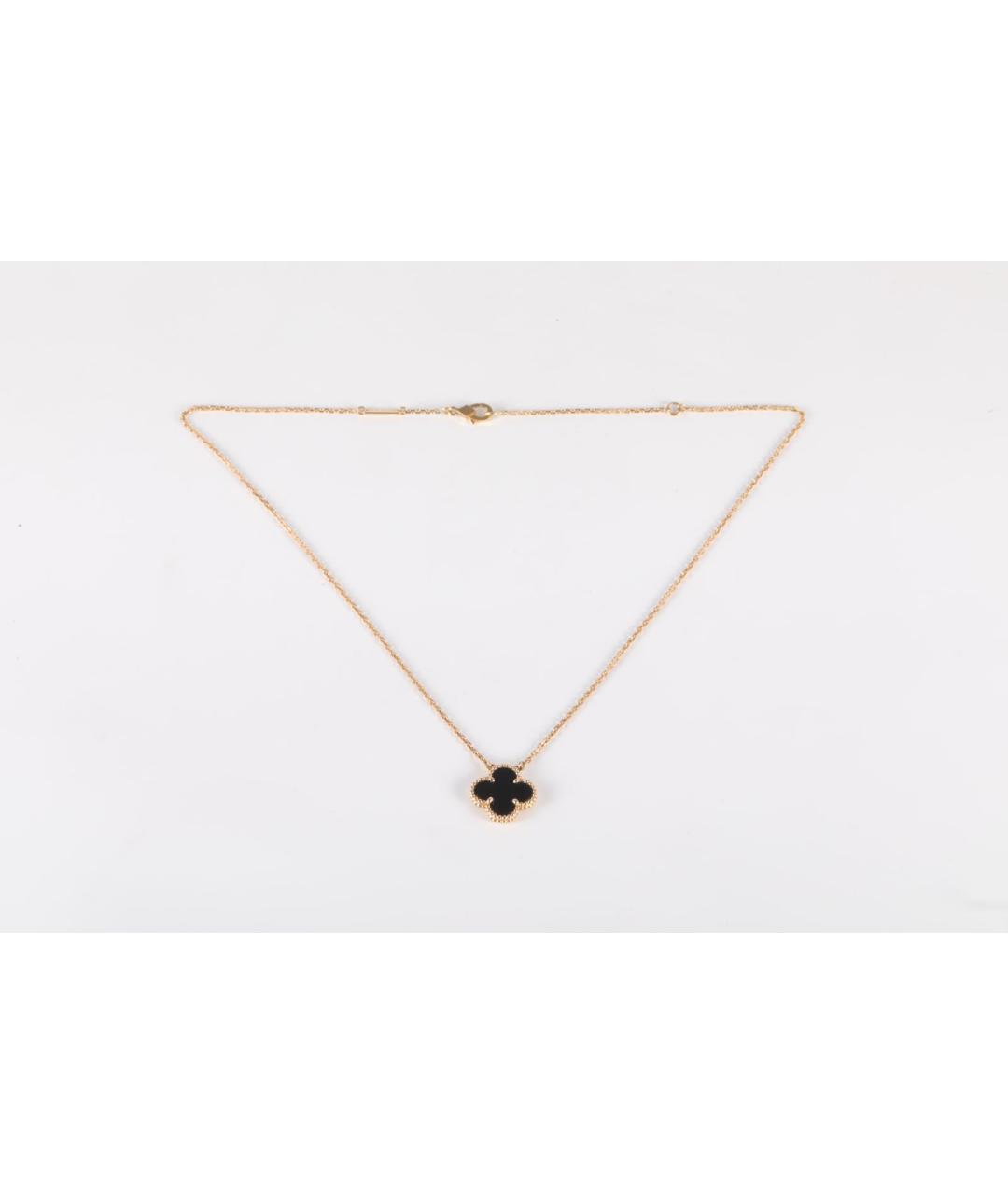 VAN CLEEF & ARPELS Черная цепочка из желтого золота, фото 6