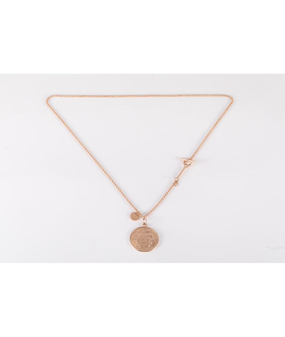 HERMES Цепочка из розового золота, фото 6
