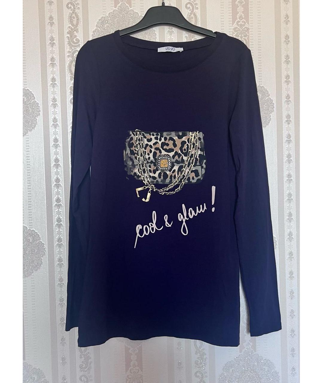 LIU JO Темно-синий вискозный джемпер / свитер, фото 3