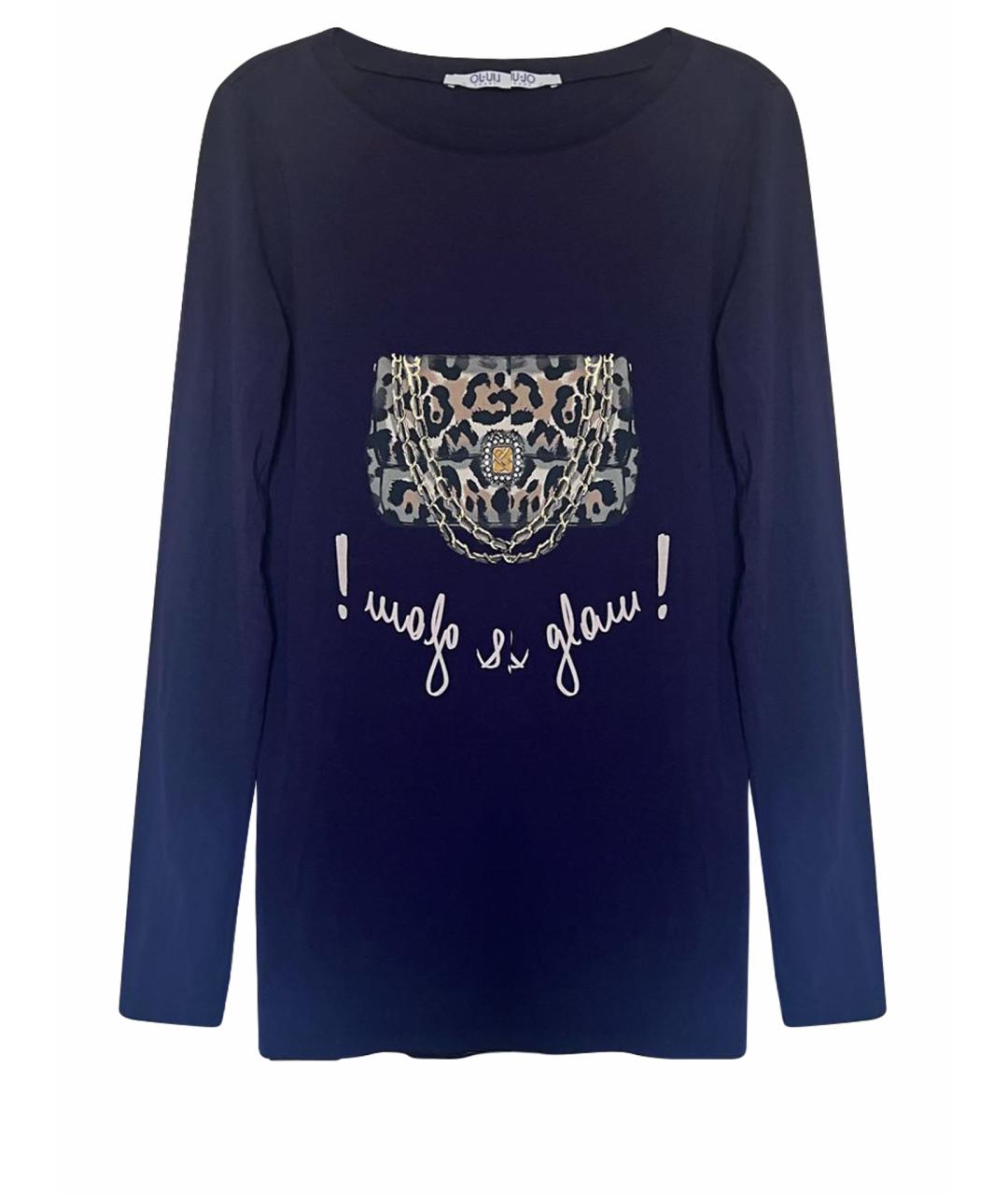 LIU JO Темно-синий вискозный джемпер / свитер, фото 1