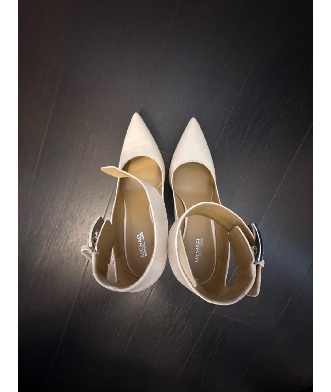 MICHAEL KORS Белые кожаные туфли, фото 3