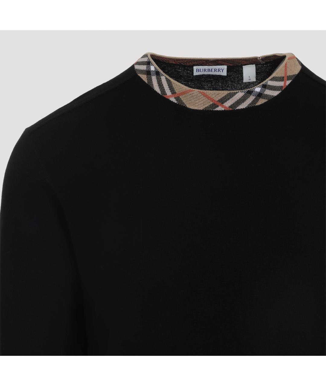 BURBERRY Черный шерстяной джемпер / свитер, фото 5
